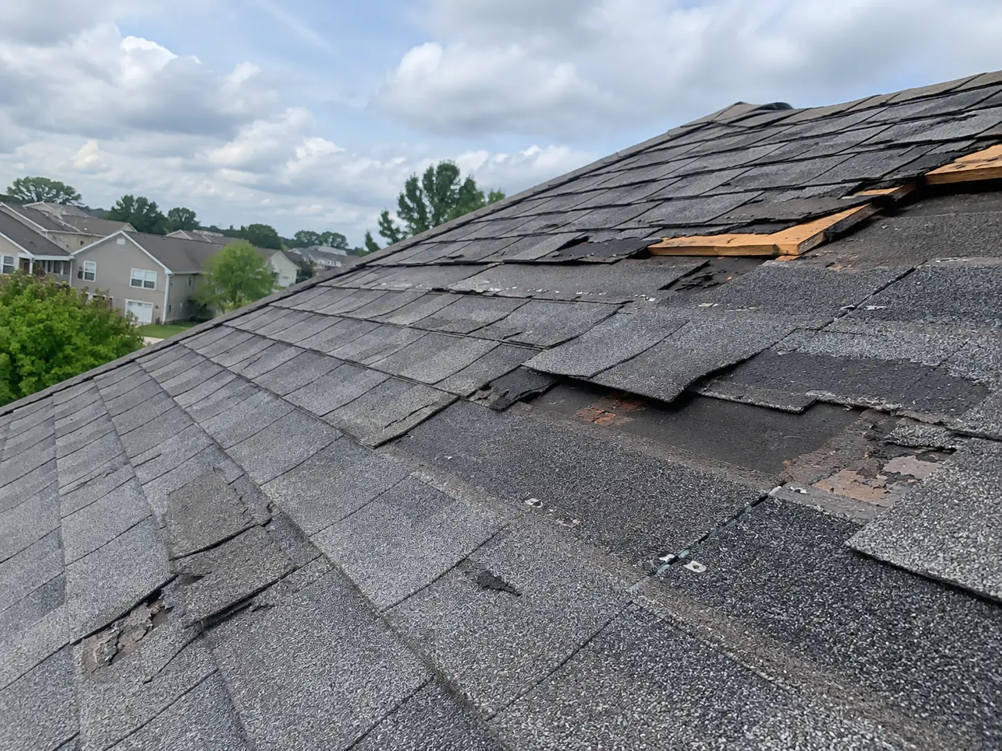 storm damage roof repair